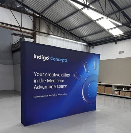 Fabric Displays — example of finished work